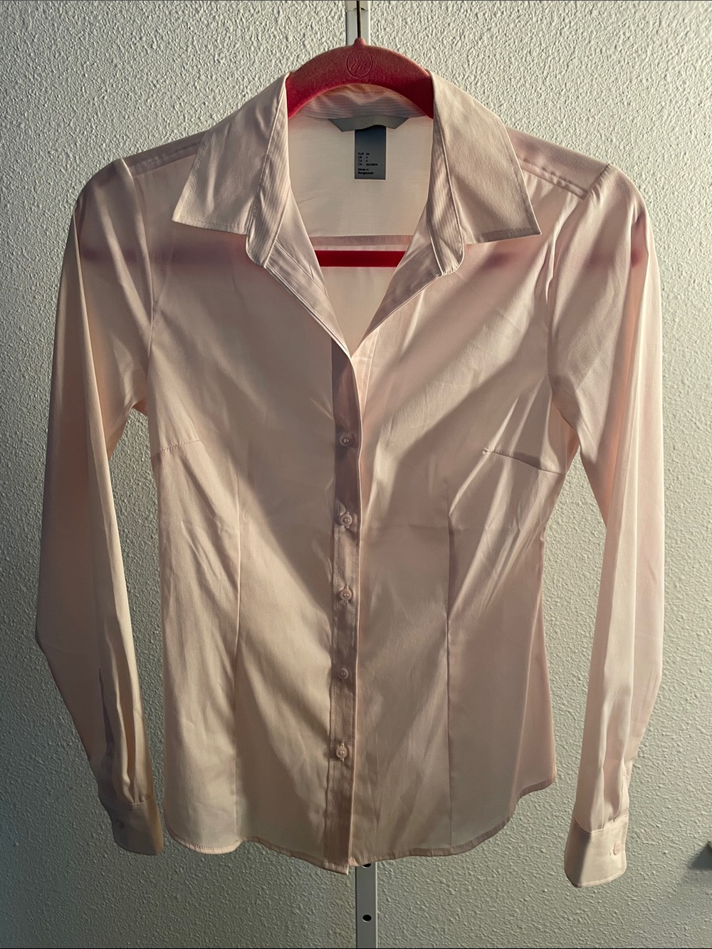 H&M Dusty Rose Button-Up Blouse